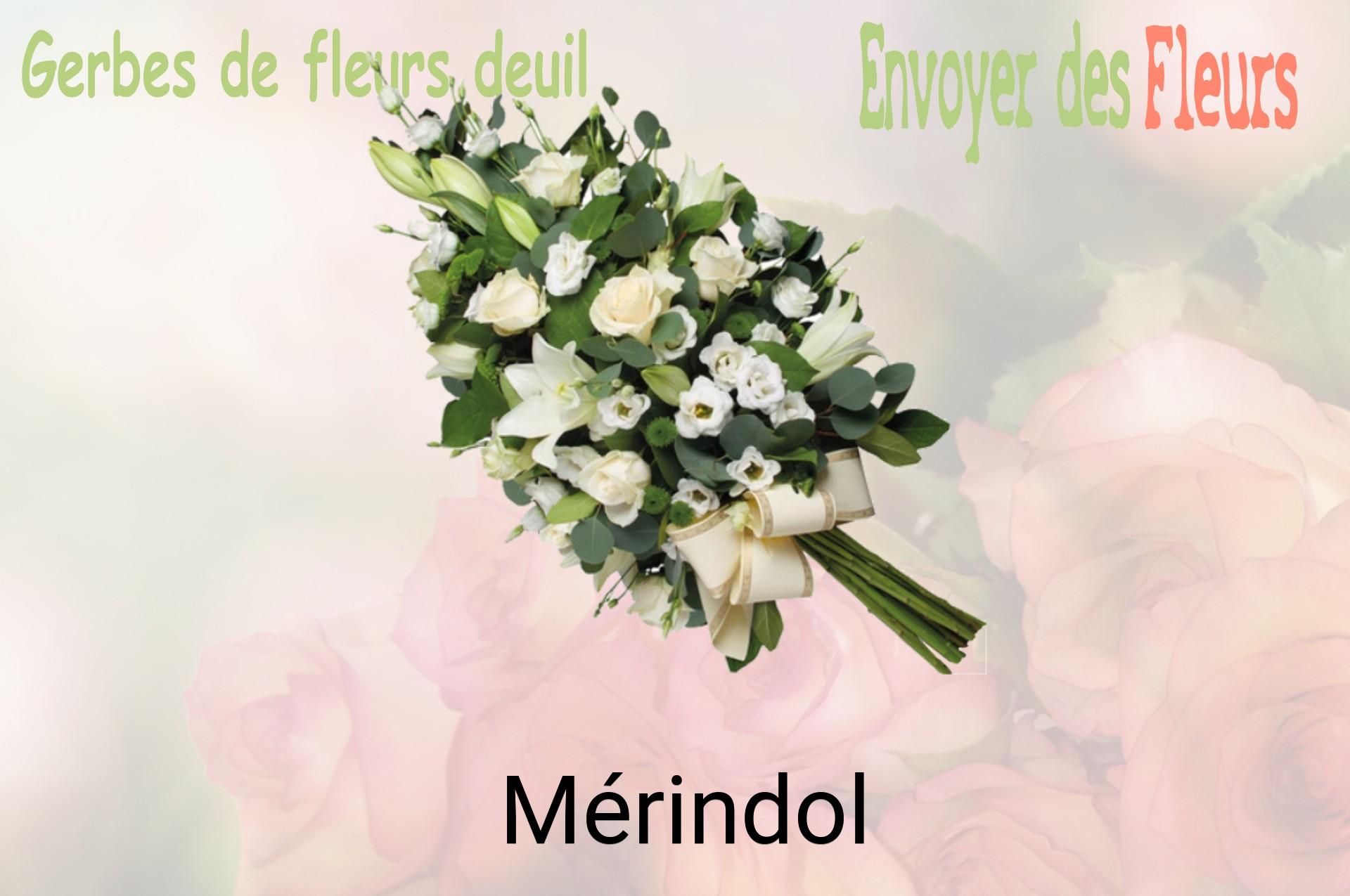 Gerbe de fleurs de deuil livrée à Mérindol